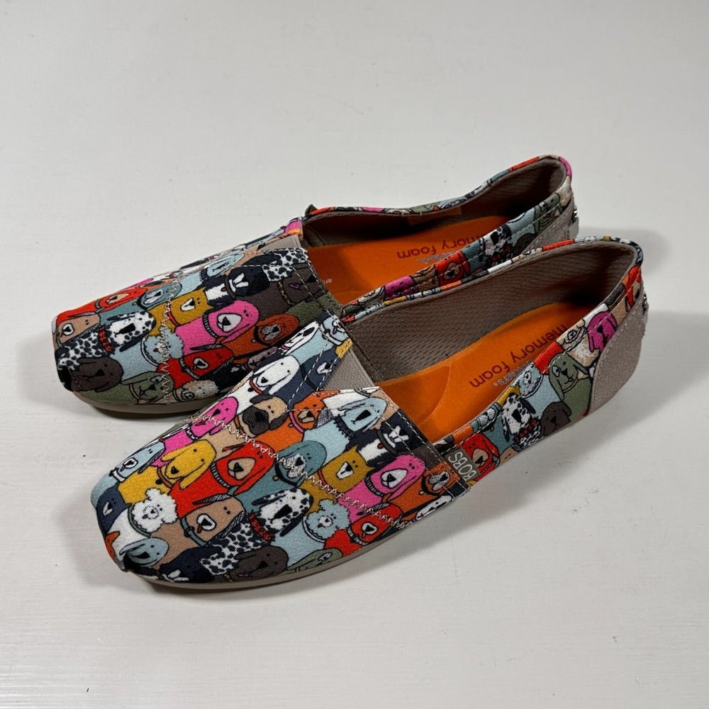 Bobs x Skechers for Dogs (34389) Dog Print Flats Women Size 8.5 - Picture 3 of 9